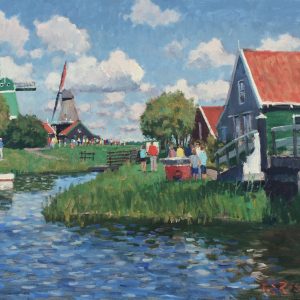 zaanse schans, holland 45x61cm