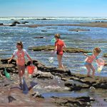 It Was a Beautiful Day commissioned family landscape oil painting on canvas by Roelof Rossouw
