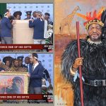 King Misuzulu KaZwelithini commissioned portrait oil painting on canvas by Roelof Rossouw